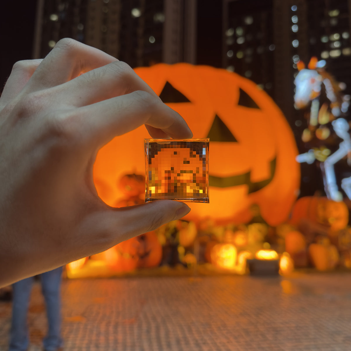 Pixel Crystal Halloween — square mobile